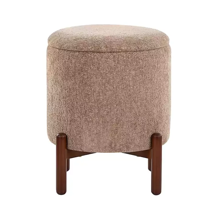 Tan Daniella Storage Ottoman