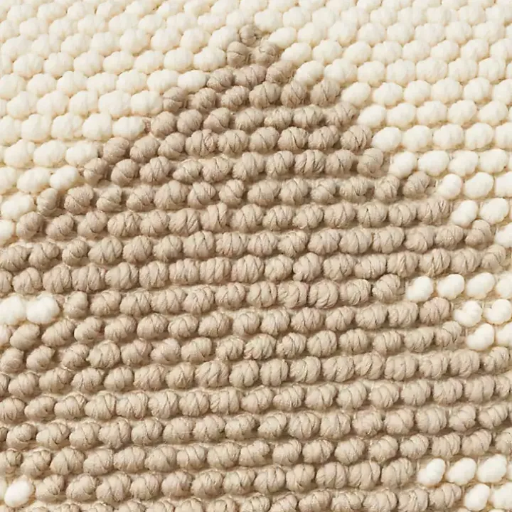 Tan Looped Christmas Tree Pillow