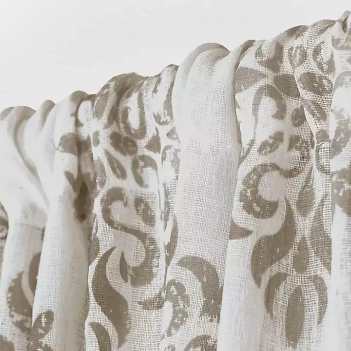 Tan Nagano Linen Curtain Panel Set, 96 in.