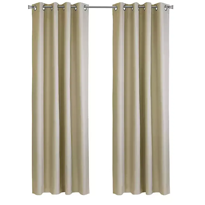 Tan Newberry Blackout Curtain Panel, 84 in.
