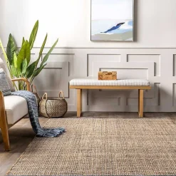 Tan Nona Emily Henderson x RugsUSA Area Rug, 3x5