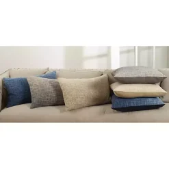 Tan Ombre Down Filled Square Throw Pillow