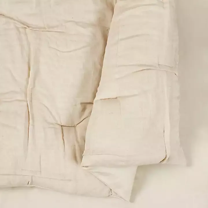Tan Riley Pleated 3-pc. Full/Queen Comforter Set