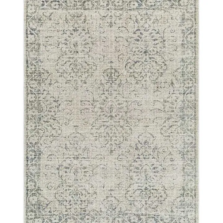 Tan Traditional Calhoun Washable Area Rug, 7x10