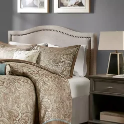 Tan Upholstered Augusta King Headboard