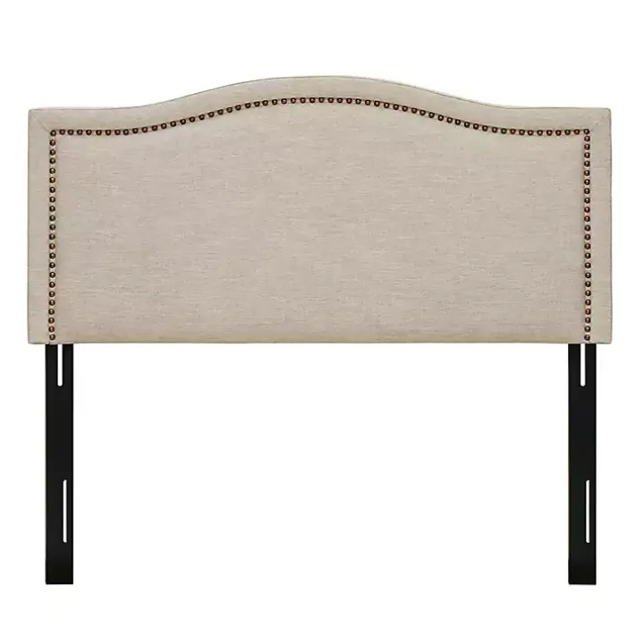 Tan Upholstered Augusta Queen Headboard