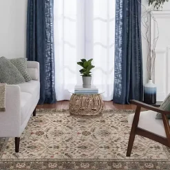 Tan Vintage Naso Area Rug, 5x7