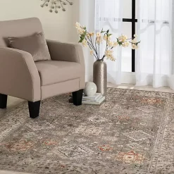 Tan Vintage Remi Area Rug, 7x9
