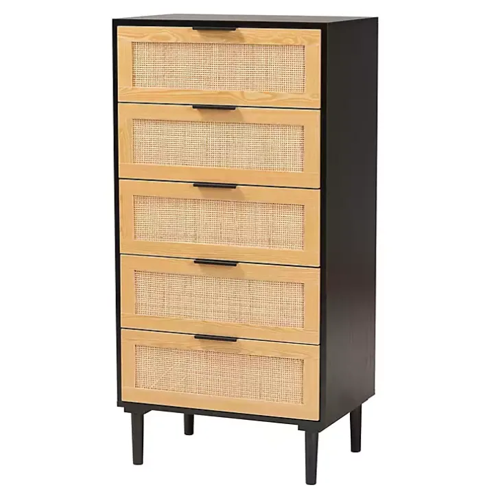Tara Two-Tone Espresso Rattan Chest