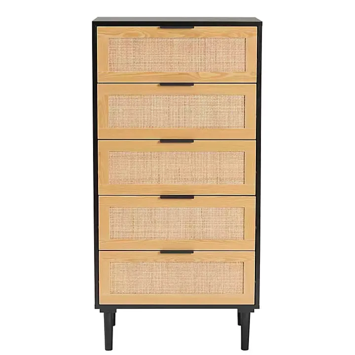 Tara Two-Tone Espresso Rattan Chest