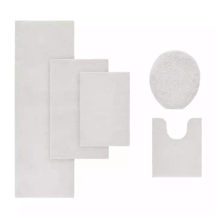 Taupe High Pile Marshmallow Bath Mat, 40 in.