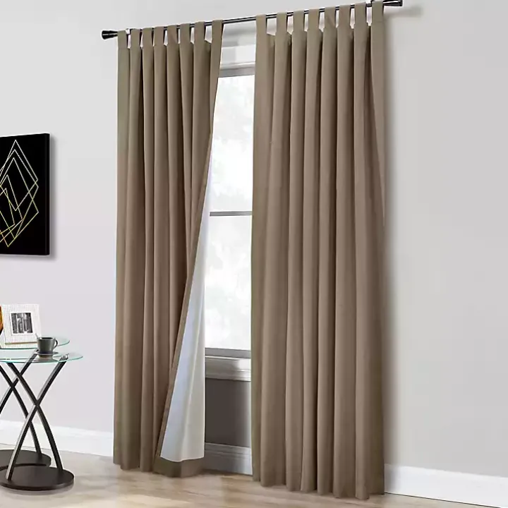 Taupe Ventura Blackout Curtain Panel, 95 in.