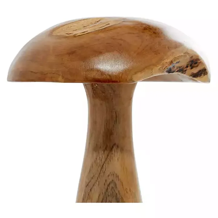 Teakwood Mushroom 3-pc. Sculpture Set