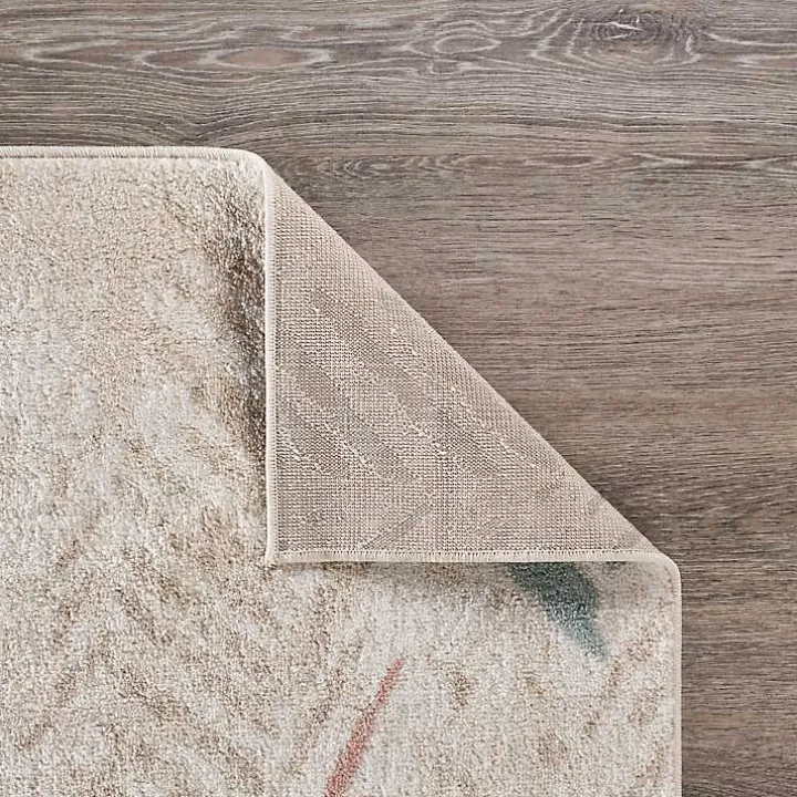 Teal and Pink Arrows Area Rug, 5x7