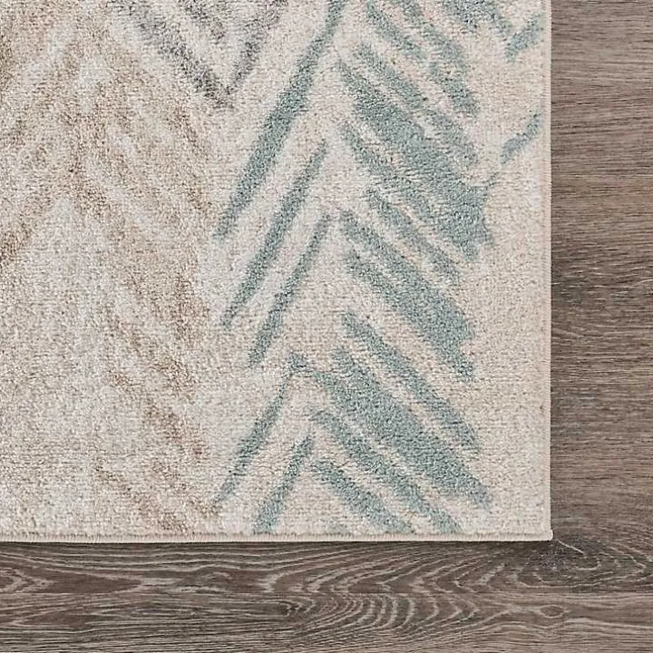 Teal and Pink Arrows Area Rug, 5x7