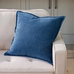Teal Chenille Throw Pillow