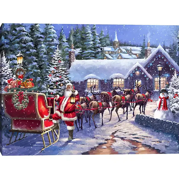 Team Santa Canvas Art Print