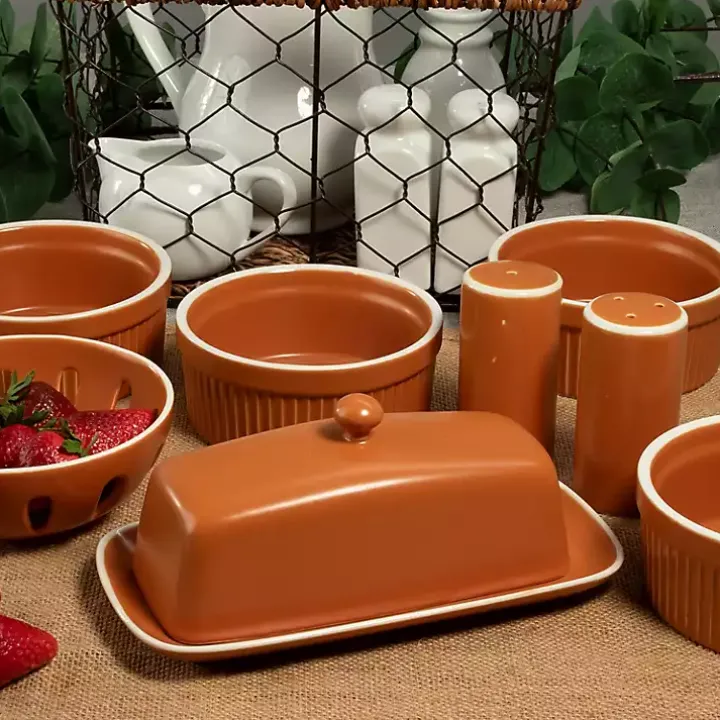 Tempo Terracotta 7-pc. Countertop Accessory Set