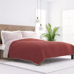 Terra Scalloped Reversible 3-pc. Queen Quilt Set