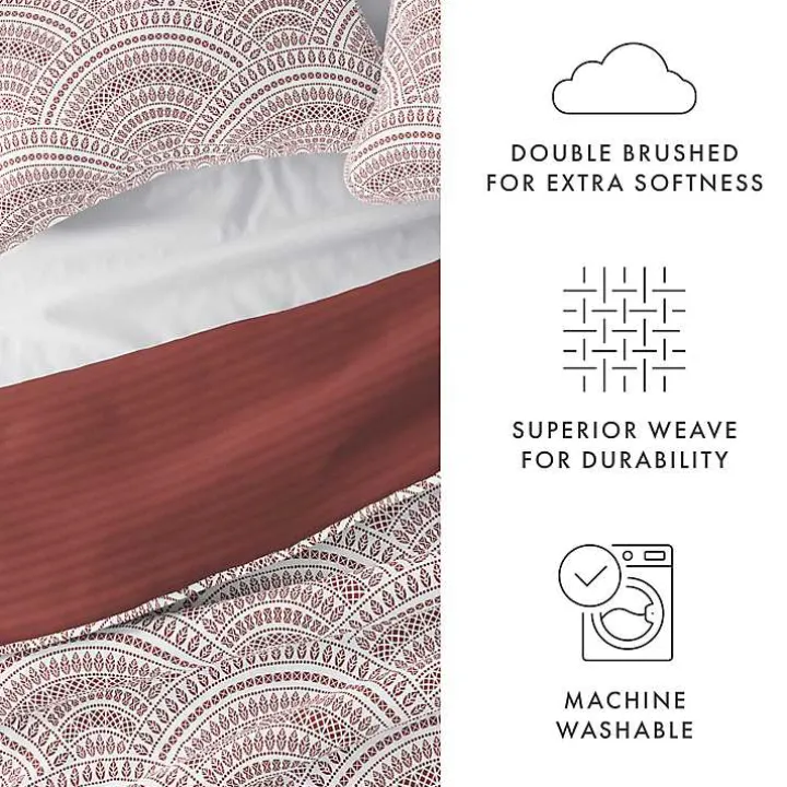 Terra Scalloped Reversible 3-pc. Queen Quilt Set