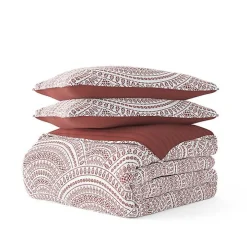 Terra Scalloped Reversible 3-pc. King Quilt Set