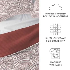 Terra Scalloped Reversible 3-pc. King Quilt Set