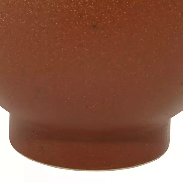 Terracotta Modern Ceramic Vases, Set of 2