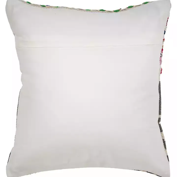 Textured Geometric Boho Pillow