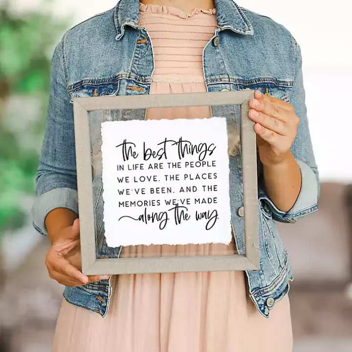 The Best Things in Life Wall Plaque