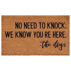 The Dogs Know You're Here Coir Doormat