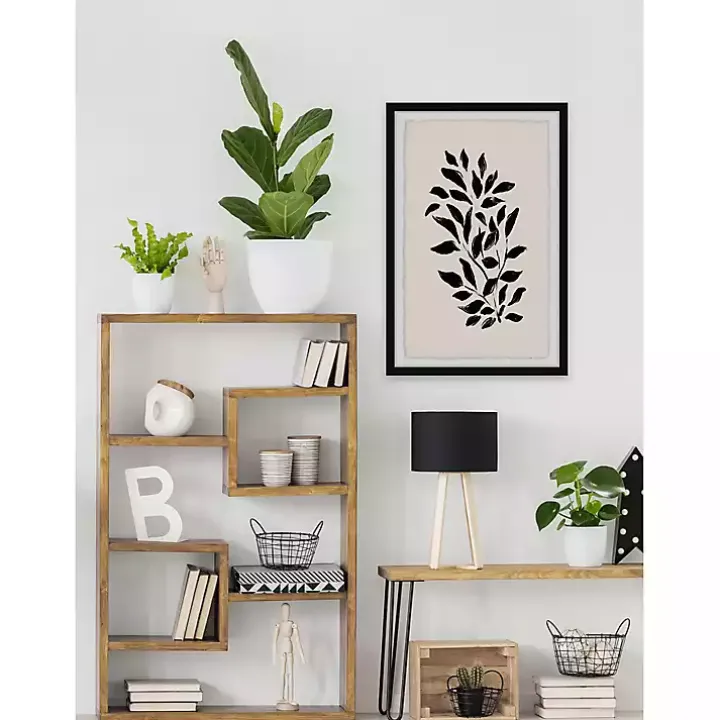 The Leaves Flow Framed Art Print