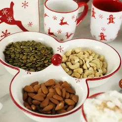 Three-Section Christmas Serving Platter