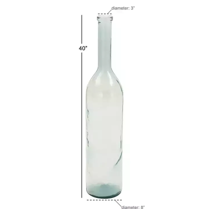 Tinted Farmhouse Glass Bottle Vase