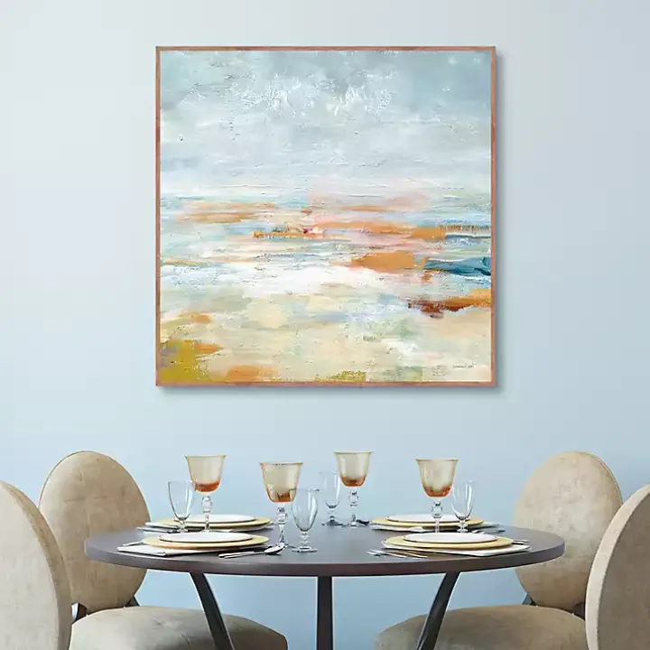 To the Sea Framed Canvas Art Print