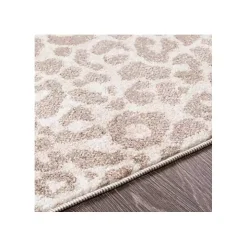 Toasted Brown Cheetah Print Area Rug, 7x10