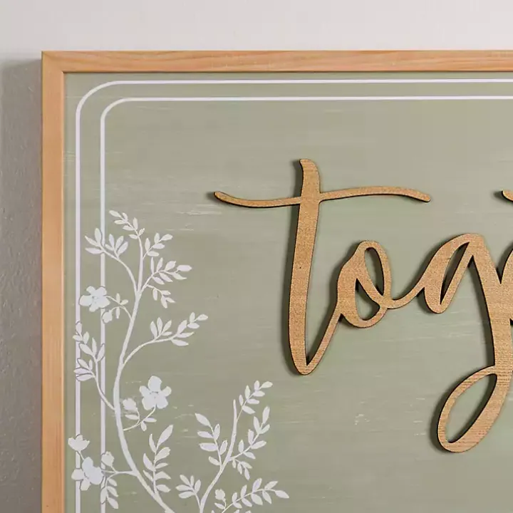 Together We Can Do Anything Wall Plaque