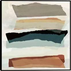 Torn Edges Framed Canvas Art Print
