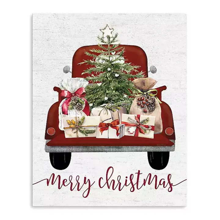 Truck Full of Presents Canvas Art Print