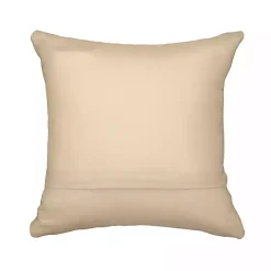 Turquoise Coral Woven Outdoor Throw Pillow