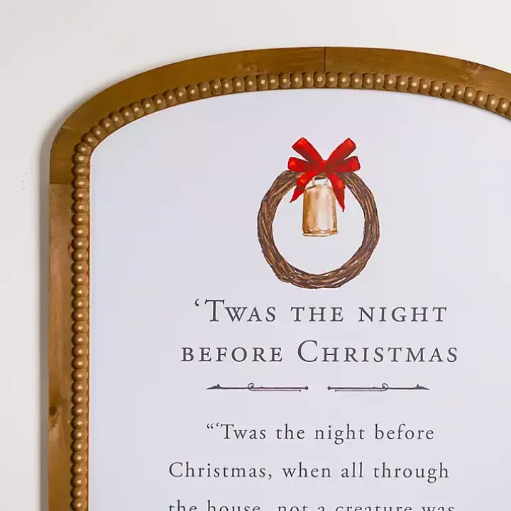 Twas the Night Before Christmas Wall Plaque