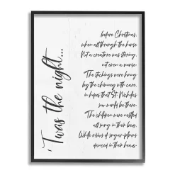 Twas the Night Framed Wall Plaque
