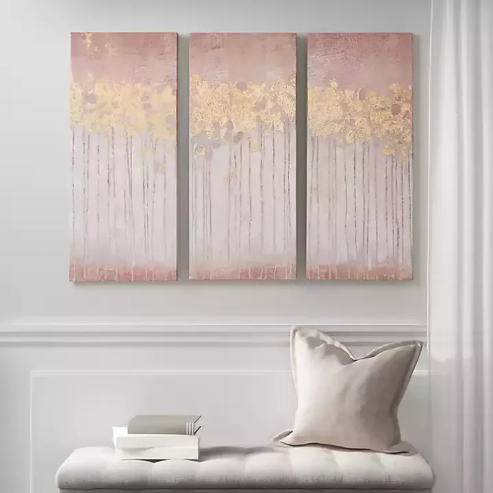 Twilight Forest Canvas Art Prints, Set of 3