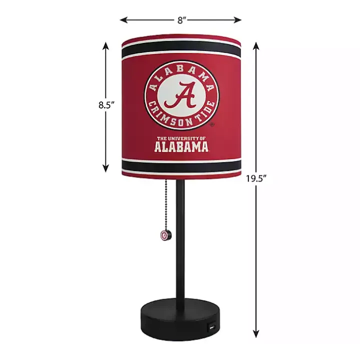 University of Alabama Charging Table Lamp
