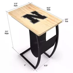 University of Nebraska Wood C-Table