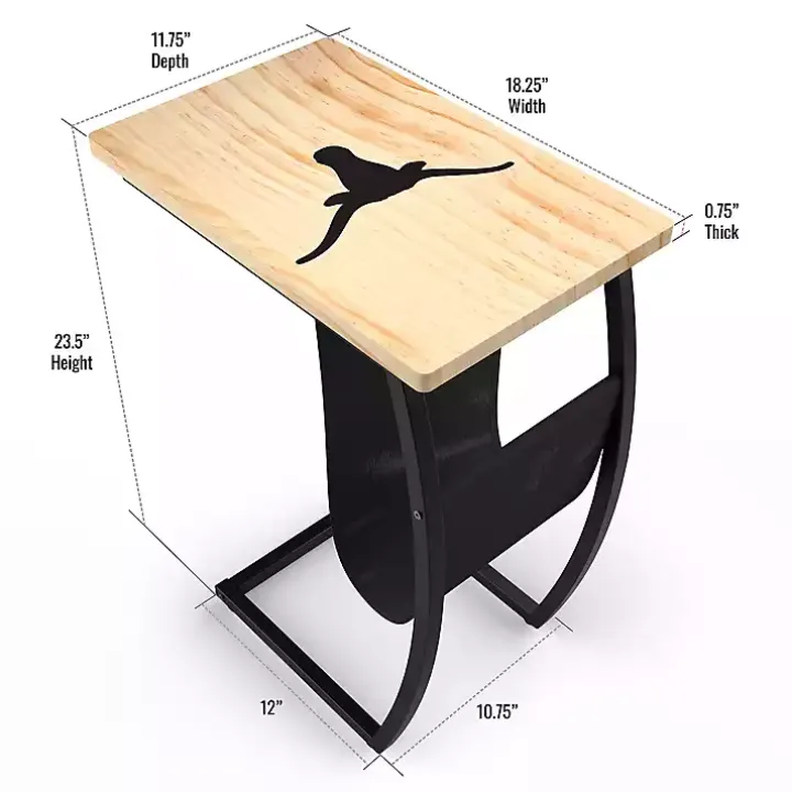University of Texas Wood C-Table