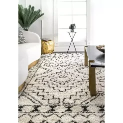 Vailiki Moroccan Tribal Tassel Area Rug, 5x7