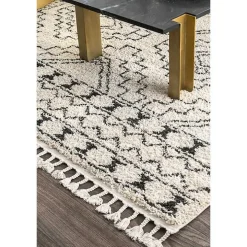 Vailiki Moroccan Tribal Tassel Area Rug, 5x7