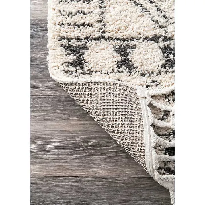 Vailiki Moroccan Tribal Tassel Area Rug, 5x7