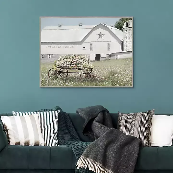 Valley Greenhouse Framed Art Print