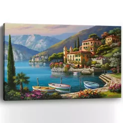 Villa Bella Vista Canvas Art Print, 48x32 in.